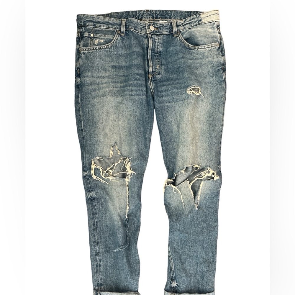& Denim Boyfriend Low Waist Size 10 Jeans